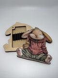 Bunny in Hoodie - Wooden Needle Case