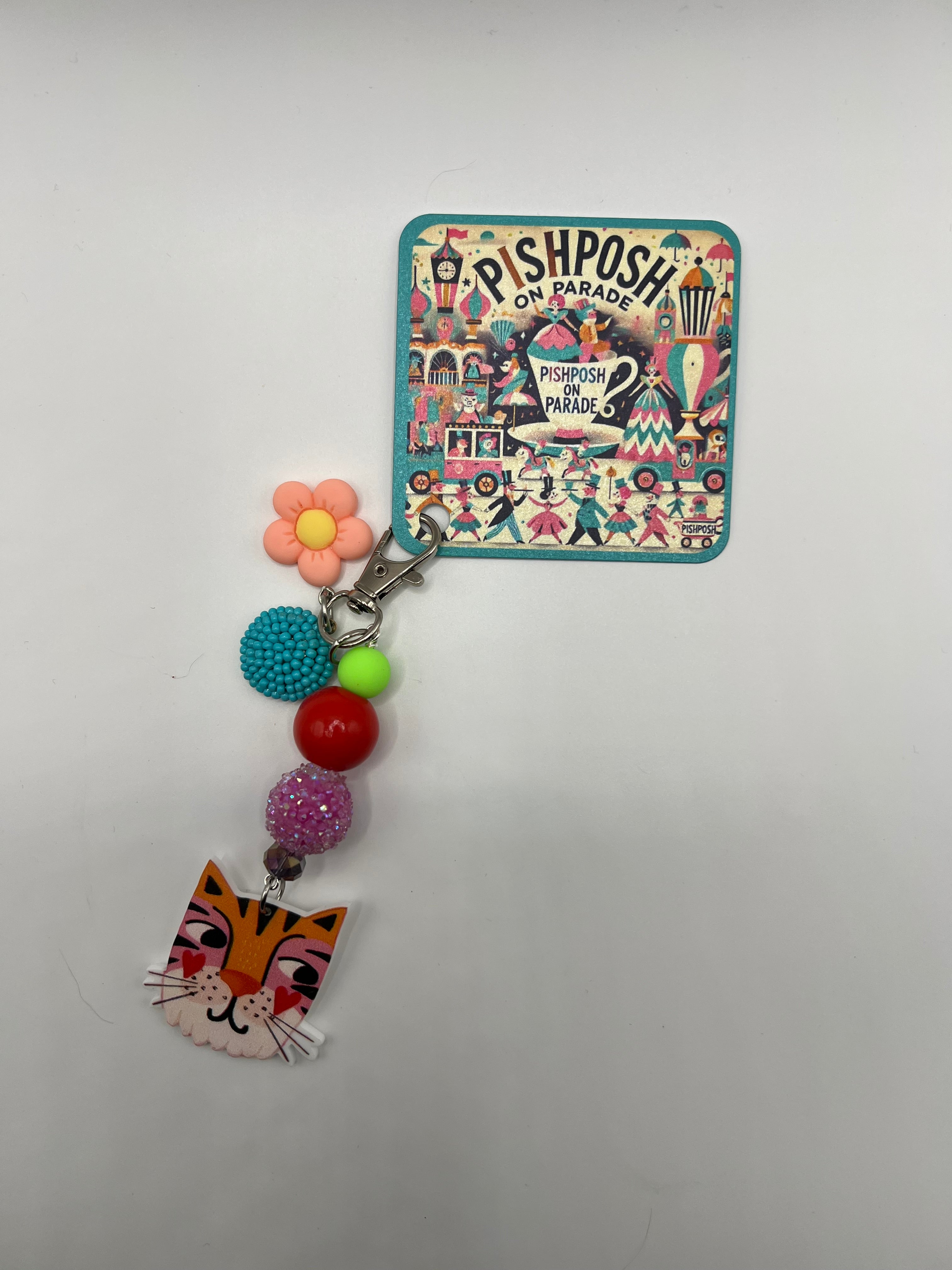 Tiger with hearts - Charm