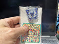 Blue Butterfly - Badge / scissor Reel