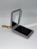 Iridescent lavender floral heart needle case