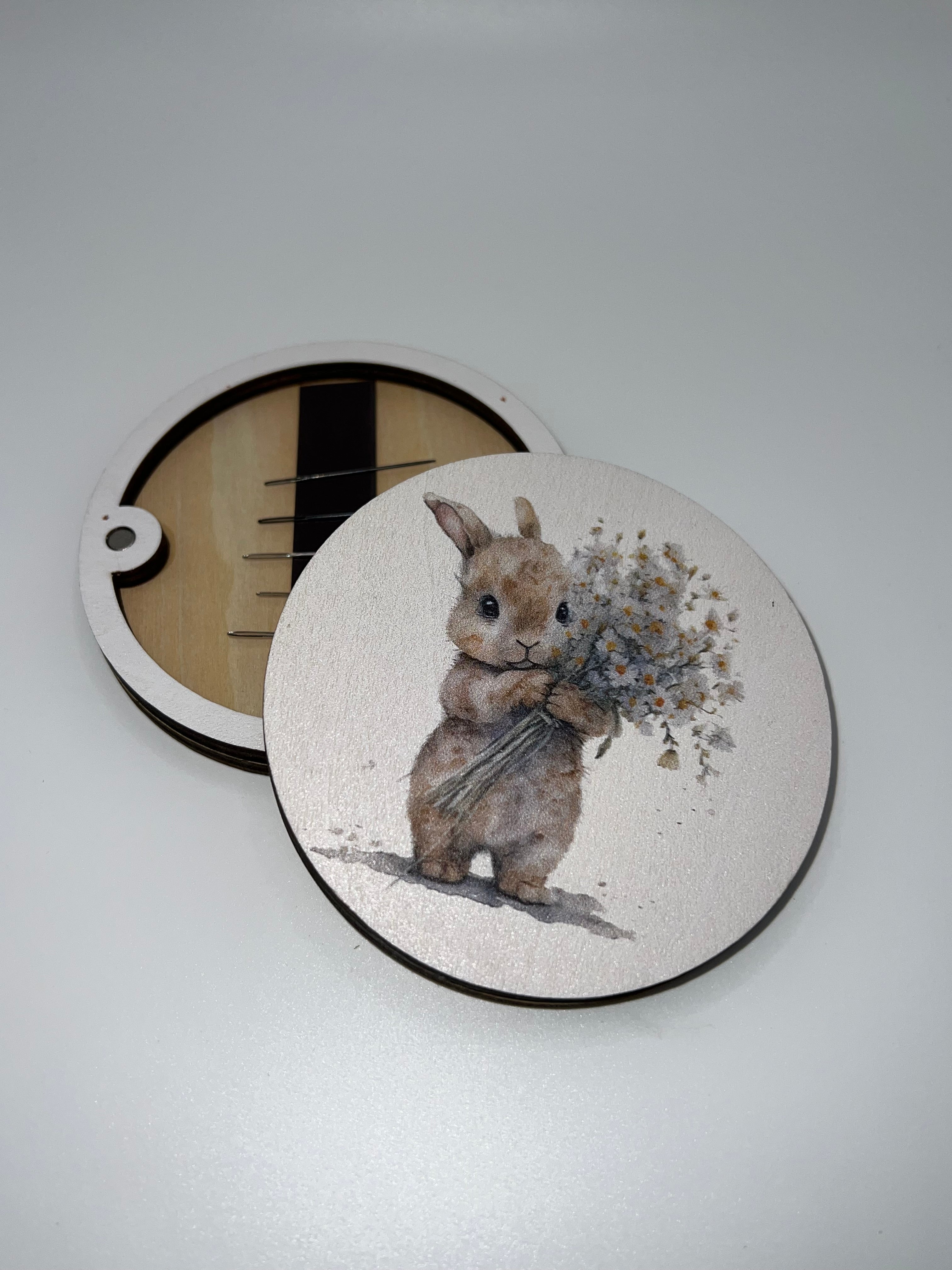 Bunny with Flowers