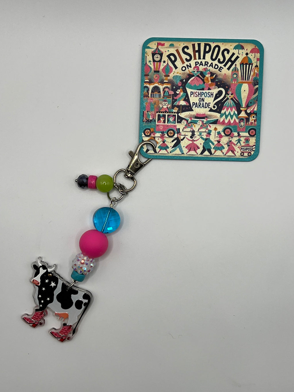 Cow with Pink Boots - charm