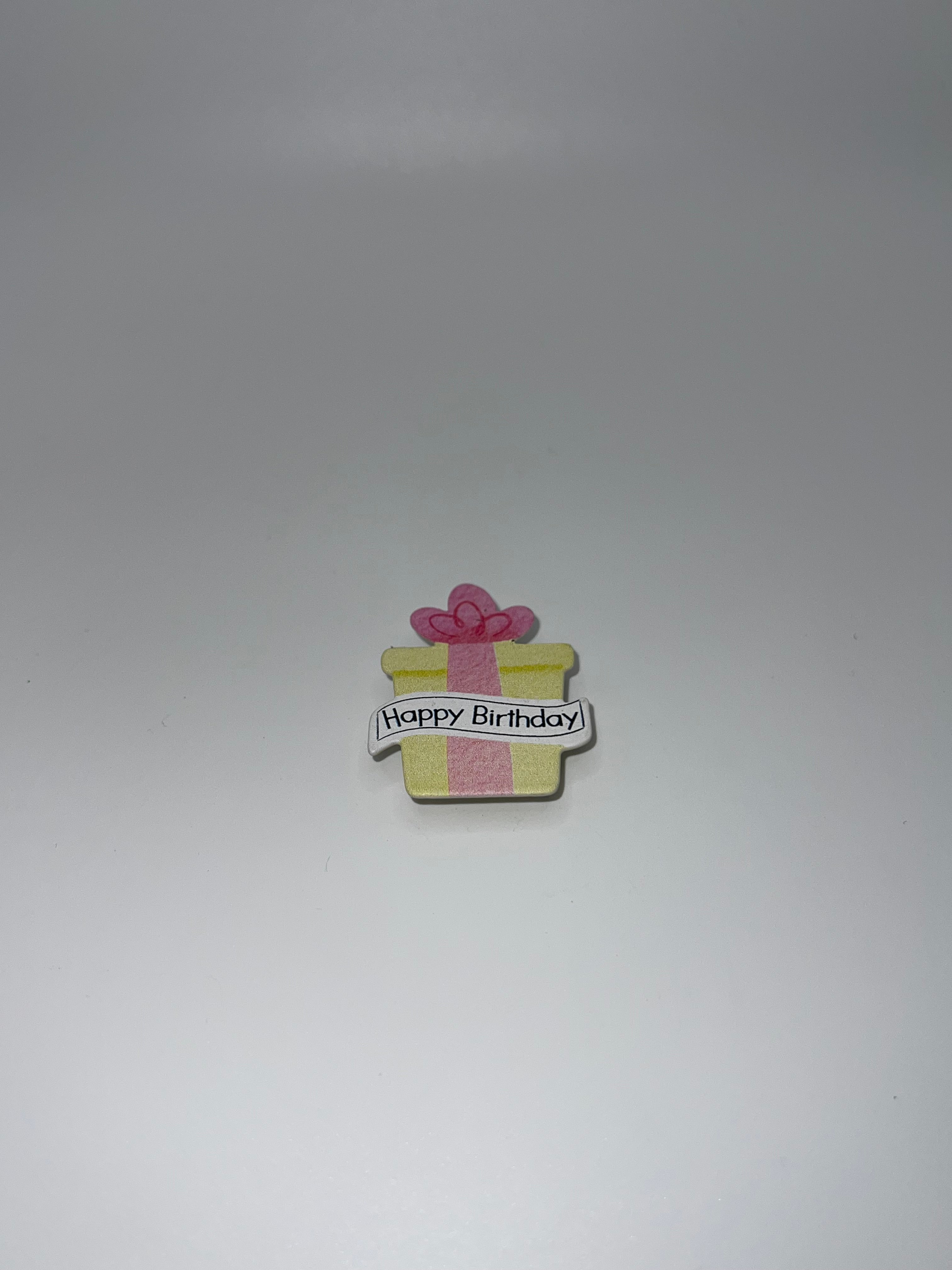 Pink/Yellow Happy Birthday Gift - Needleminder