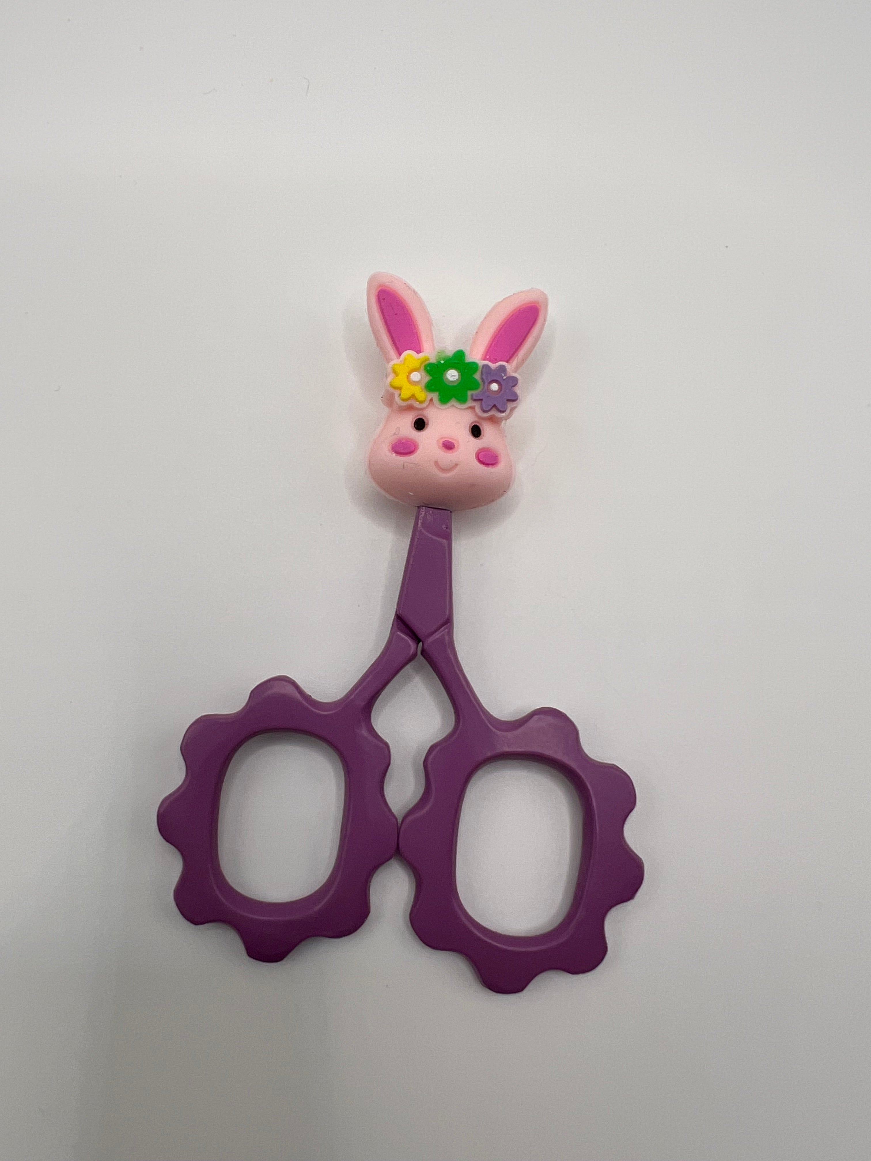 Colorful bunny head scissor tip protector - scissors excluded