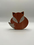 Fox Wooden Needle Case