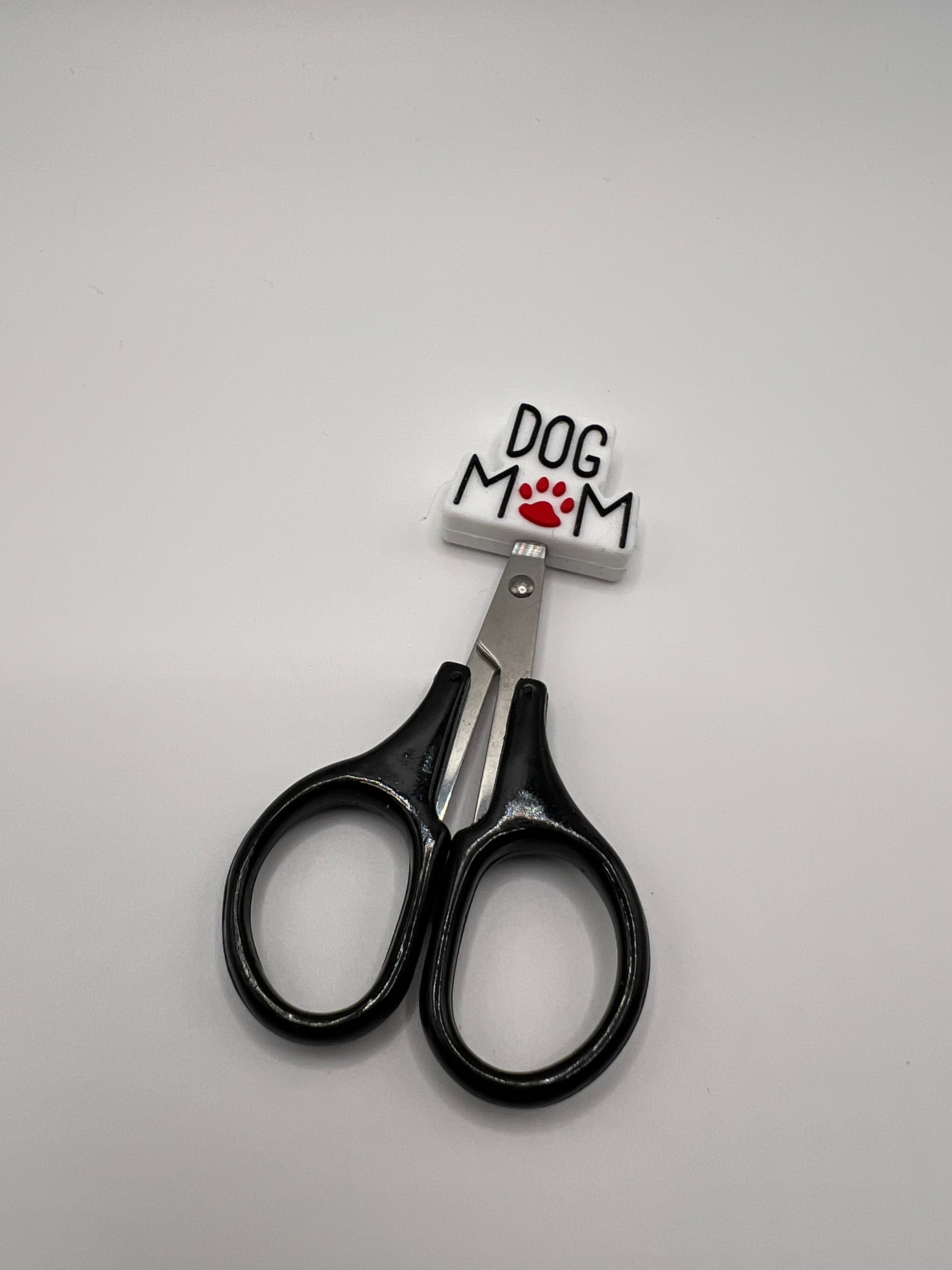 White dog mom scissor tip protector