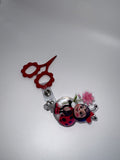 Ladybug - badge reel / scissor reel