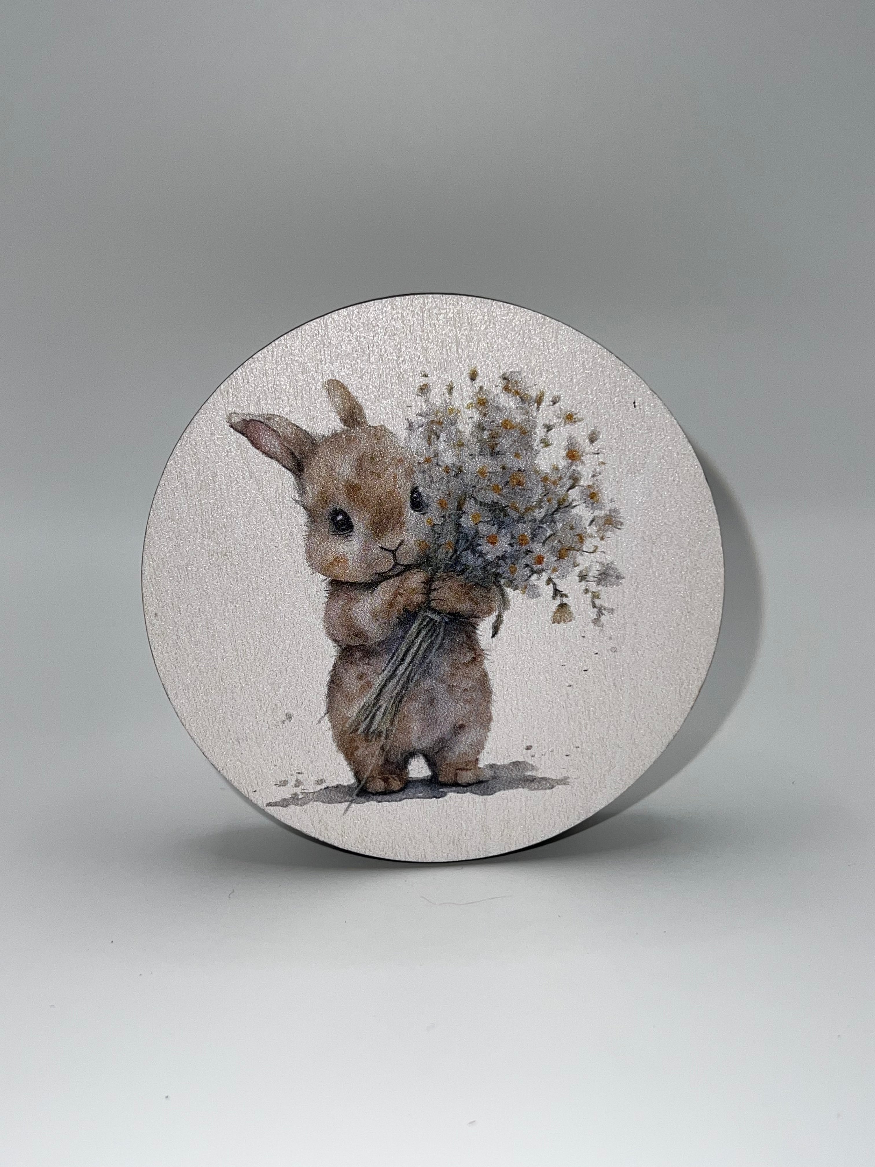 Bunny with Flowers