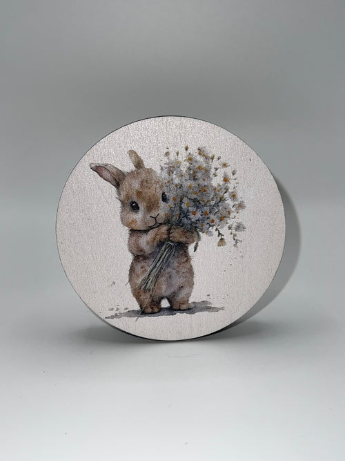 Bunny with Flowers