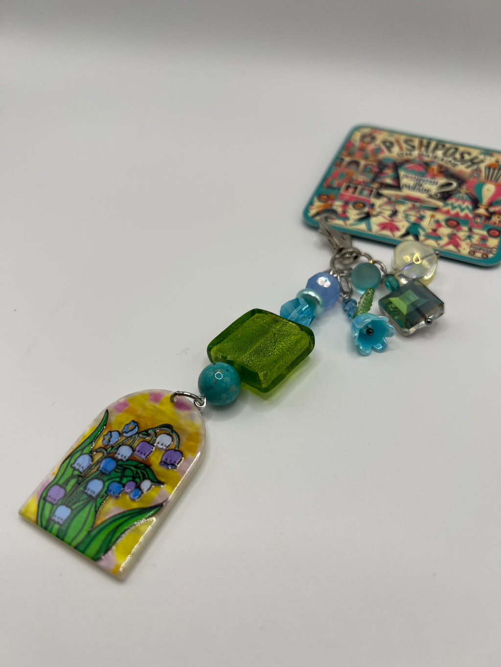 Blue and Purple  flower - Charms