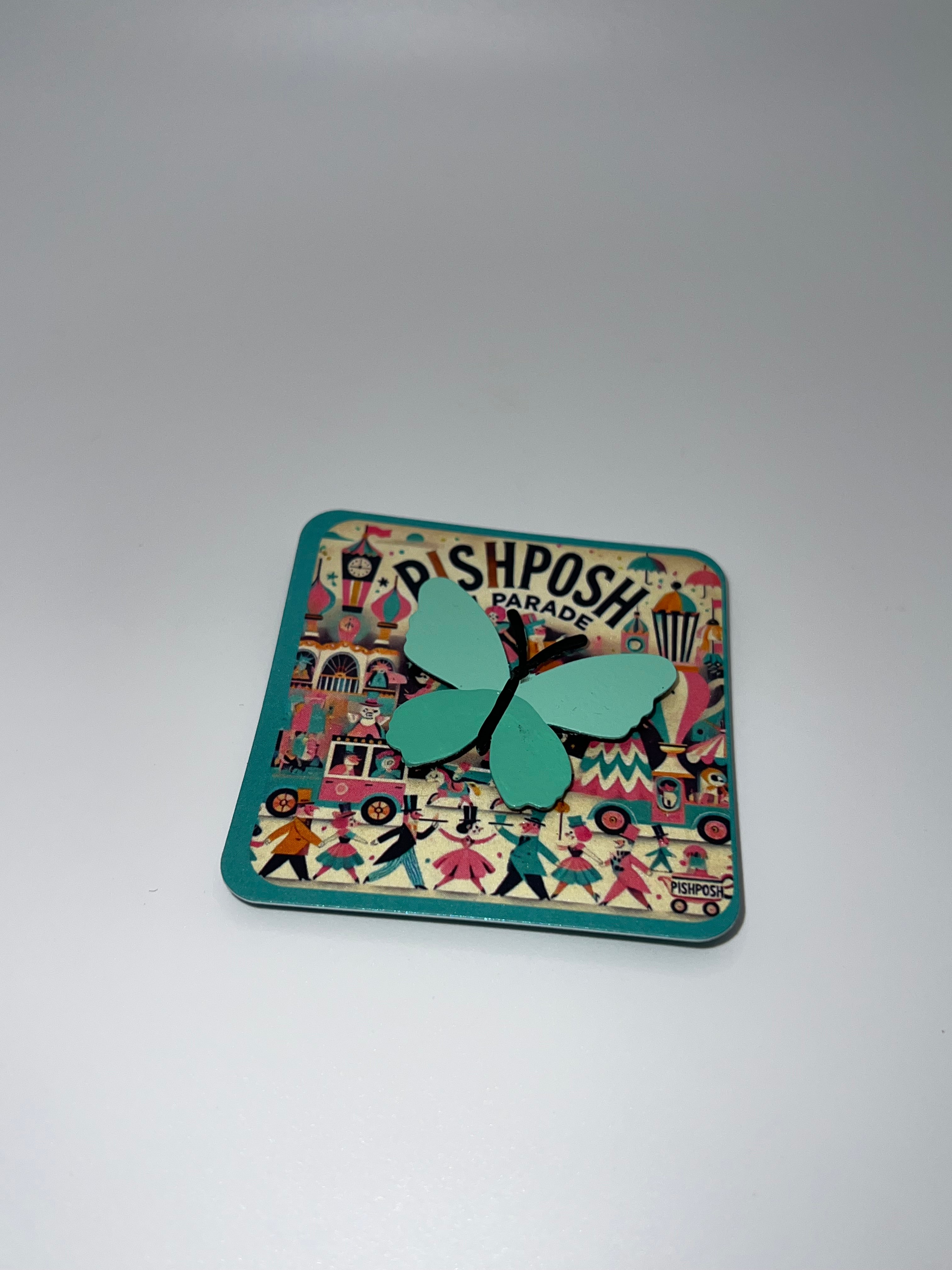 Teal Butterfly Needle minder