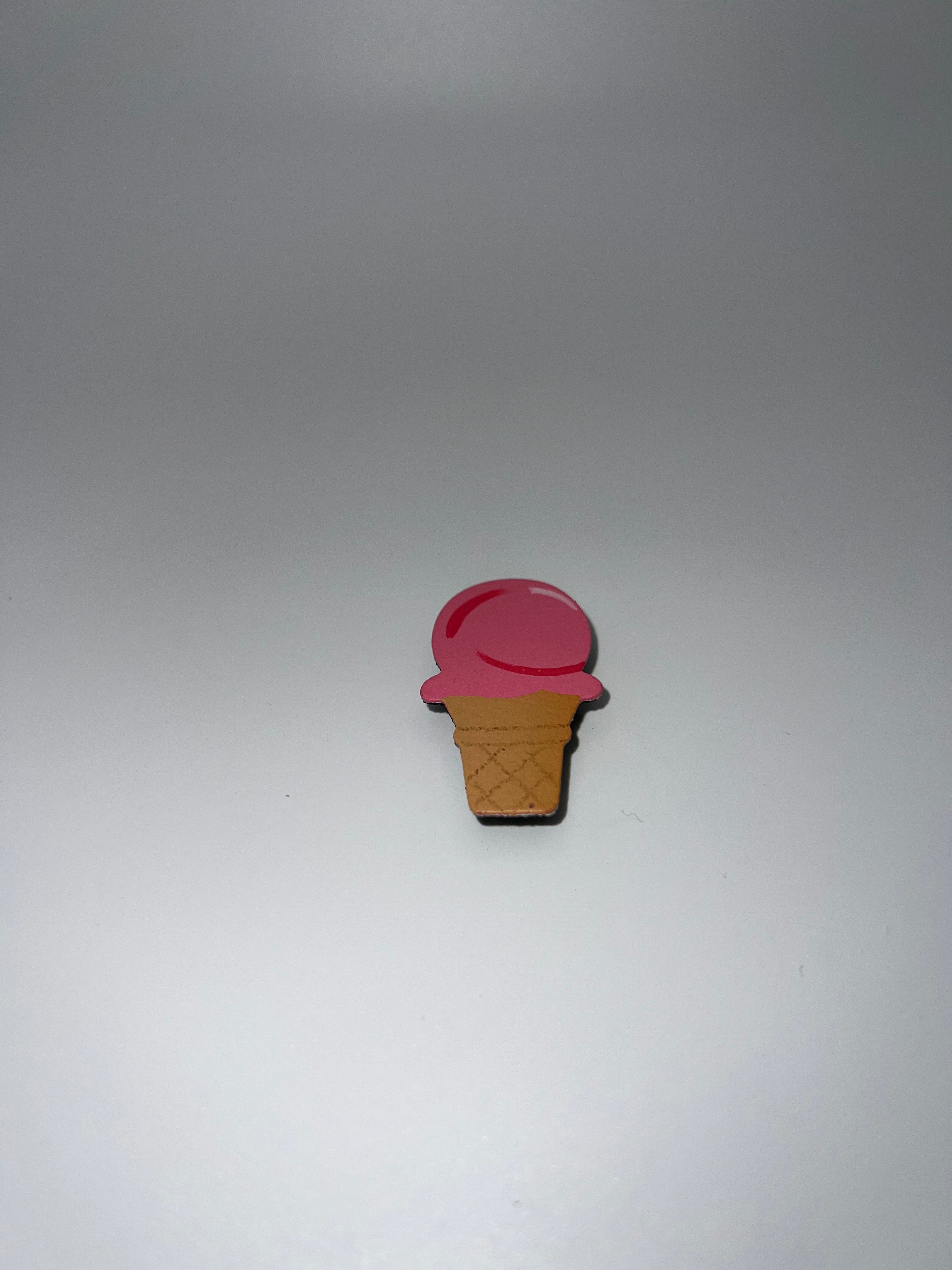 Pink Ice cream cone - needle minder