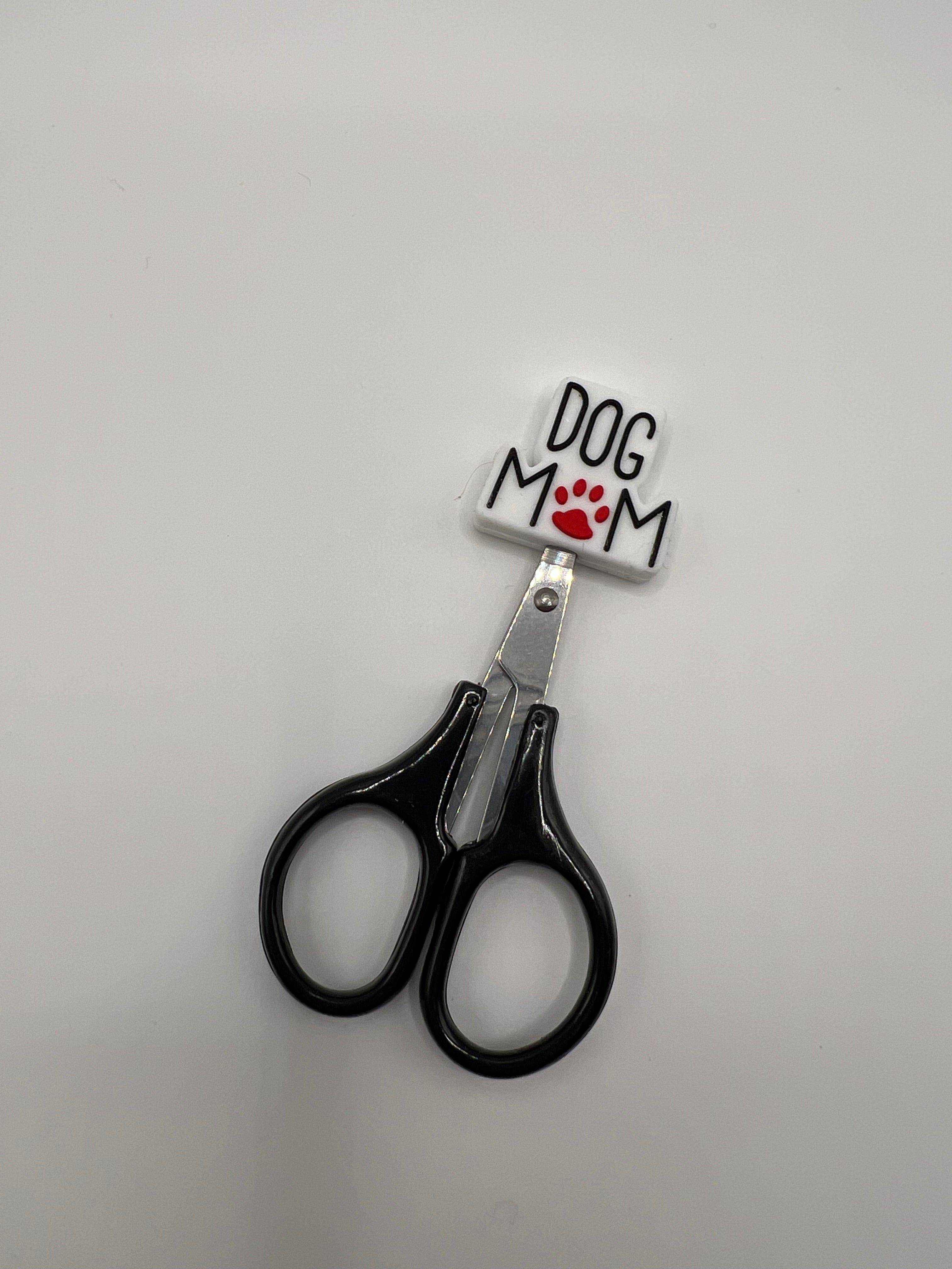 White dog mom scissor tip protector