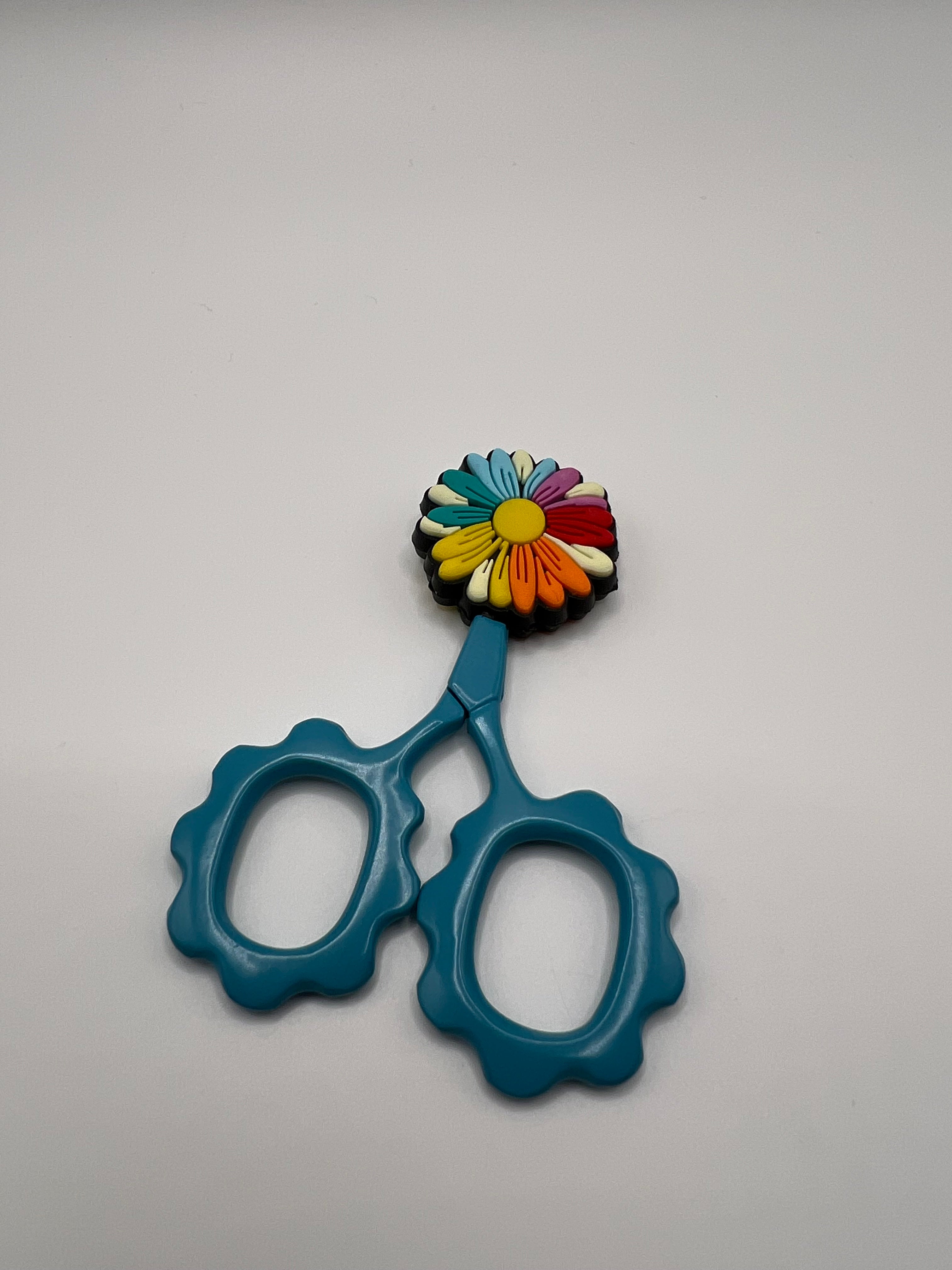 Colorful daisy flower scissor tip protector - scissors excluded