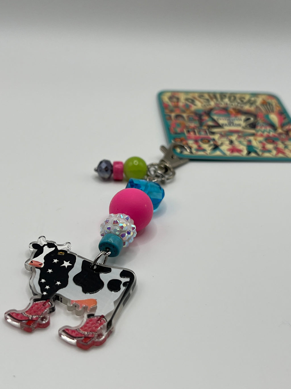 Cow with Pink Boots - charm