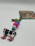Cow with Pink Boots - charm