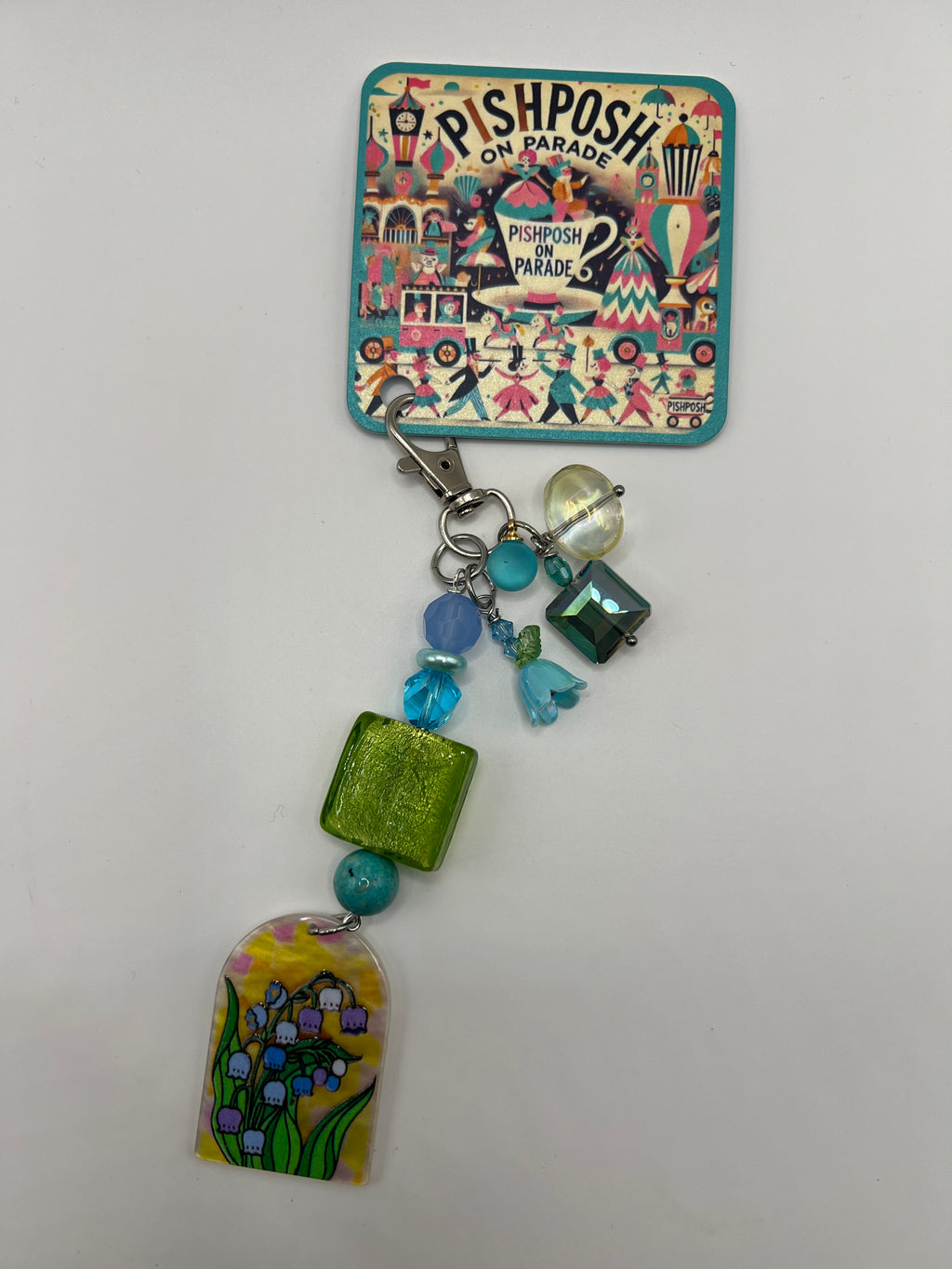 Blue and Purple  flower - Charms