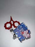 Land That I Love - Badge / Scissor Reel - scissors excluded