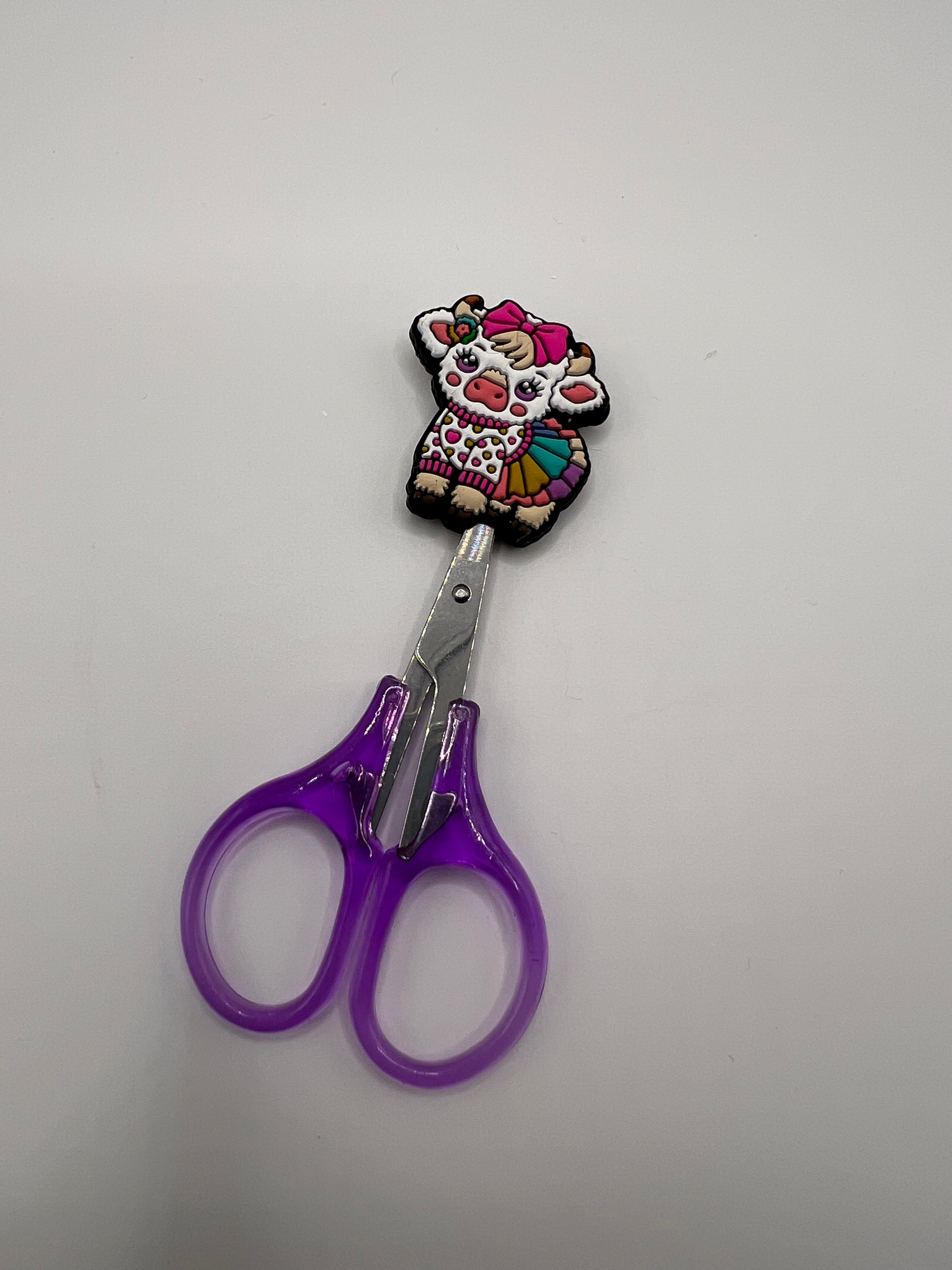 Colorful cow - scissor tip protector - scissors excluded