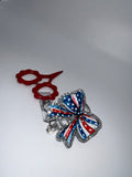 Sparkling American Ribbon - Badge / Scissor reel - scissors excluded