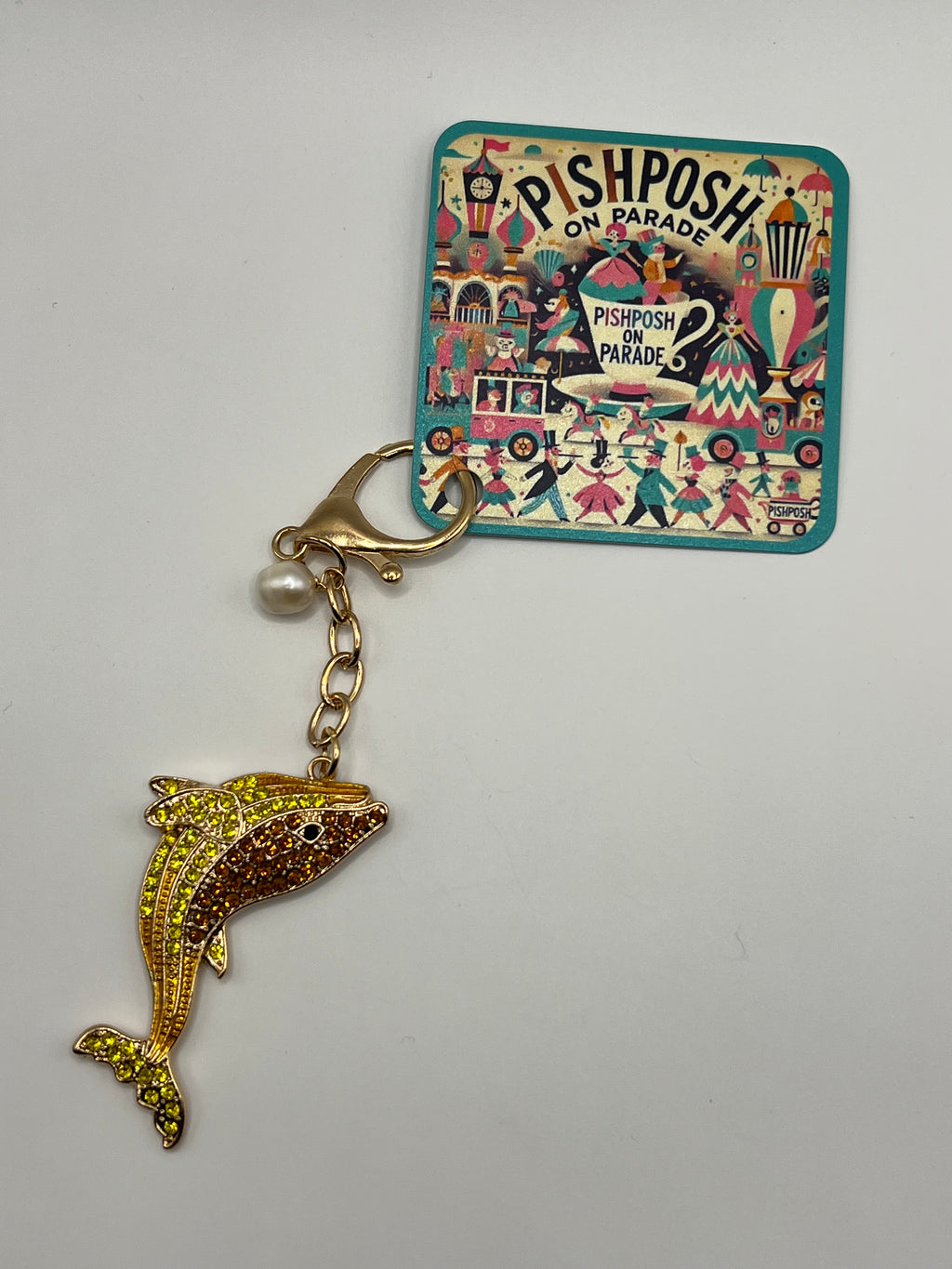 Whale with Pearl Charm