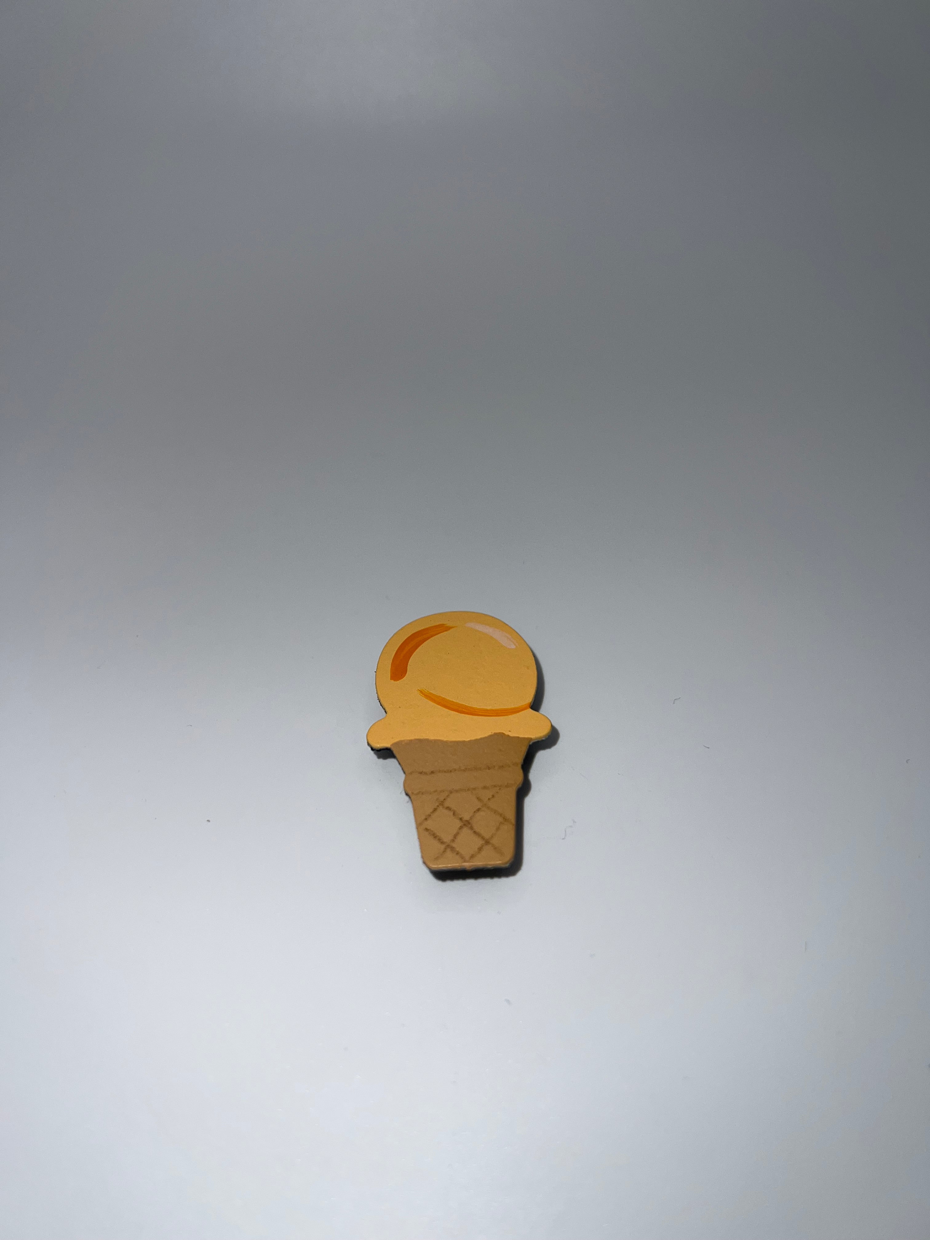 Orange ice cream - needle minder
