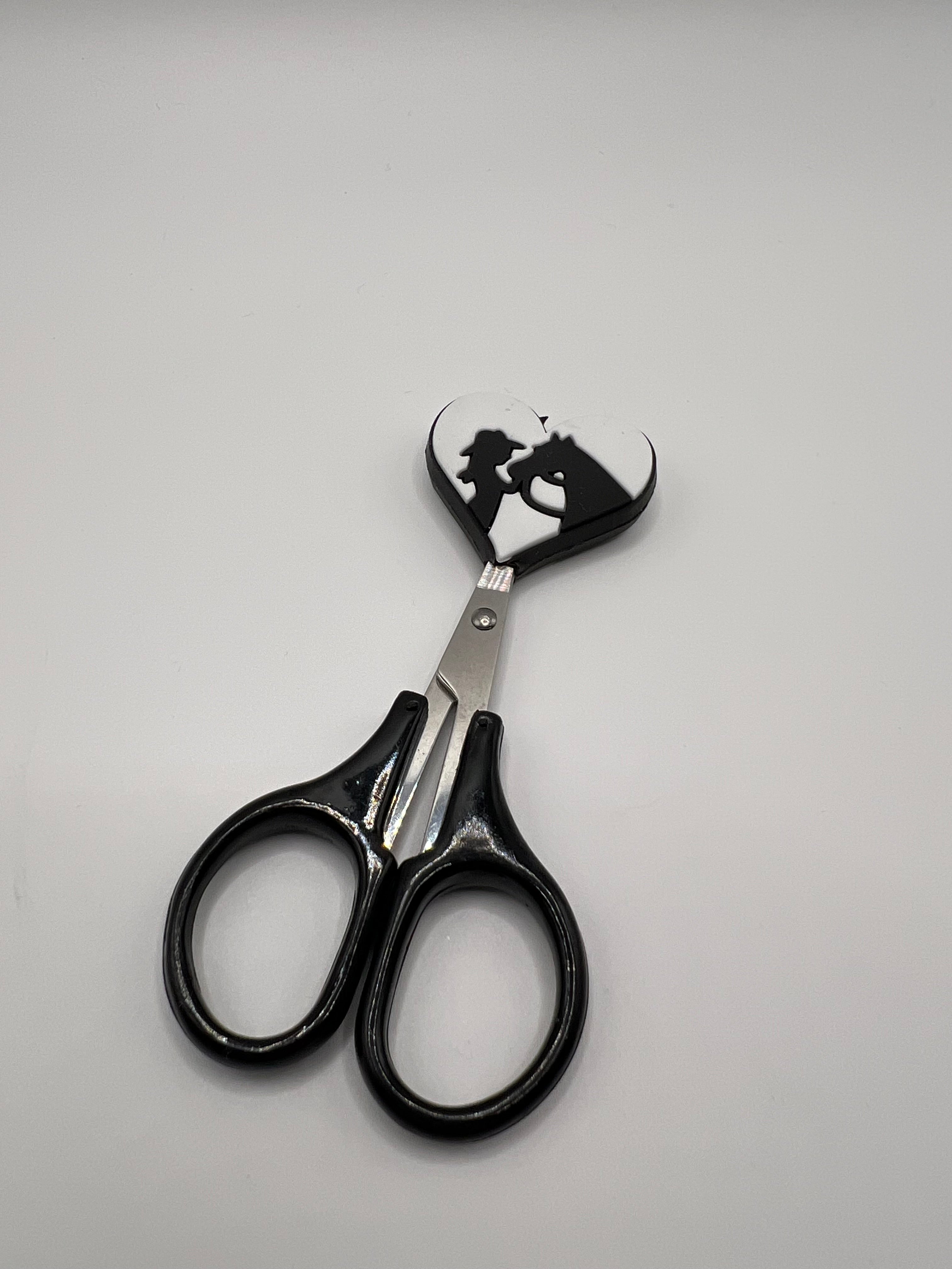 Heart with Horse and Girl - scissor tip protector - scissors excluded
