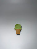Green ice cream cone - needle minder