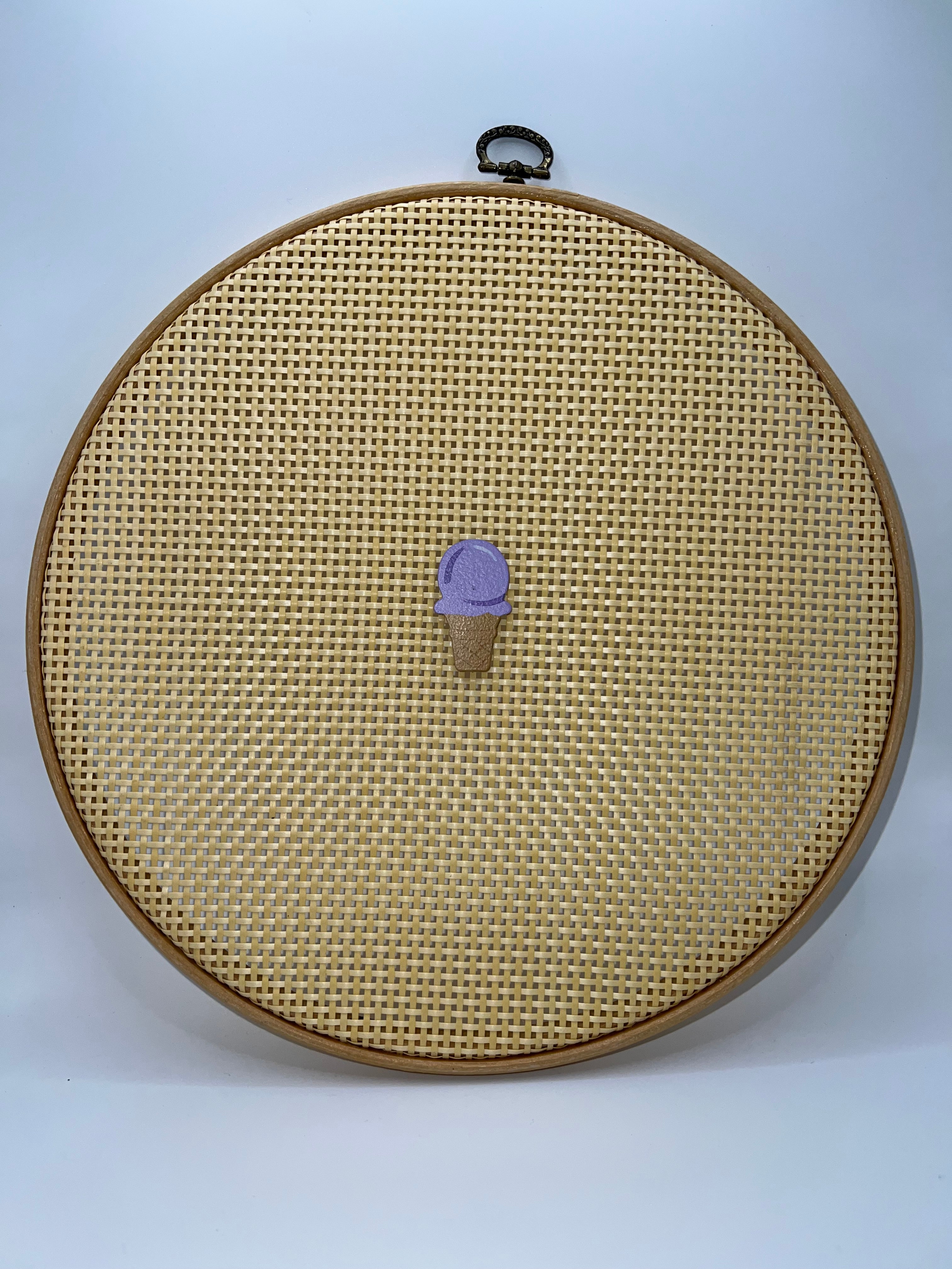 Purple Ice cream cone - needleminder