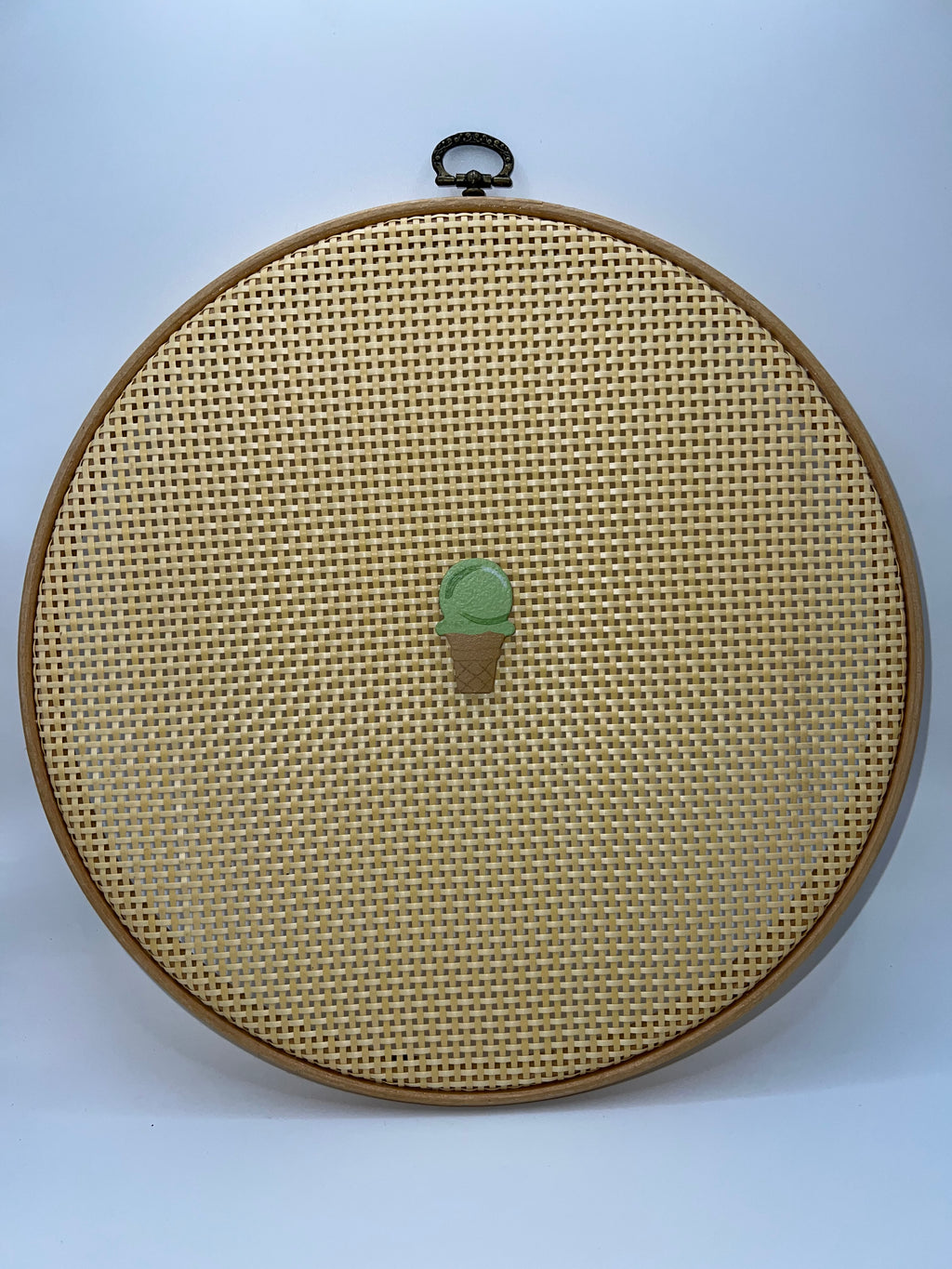 Green ice cream cone - needle minder