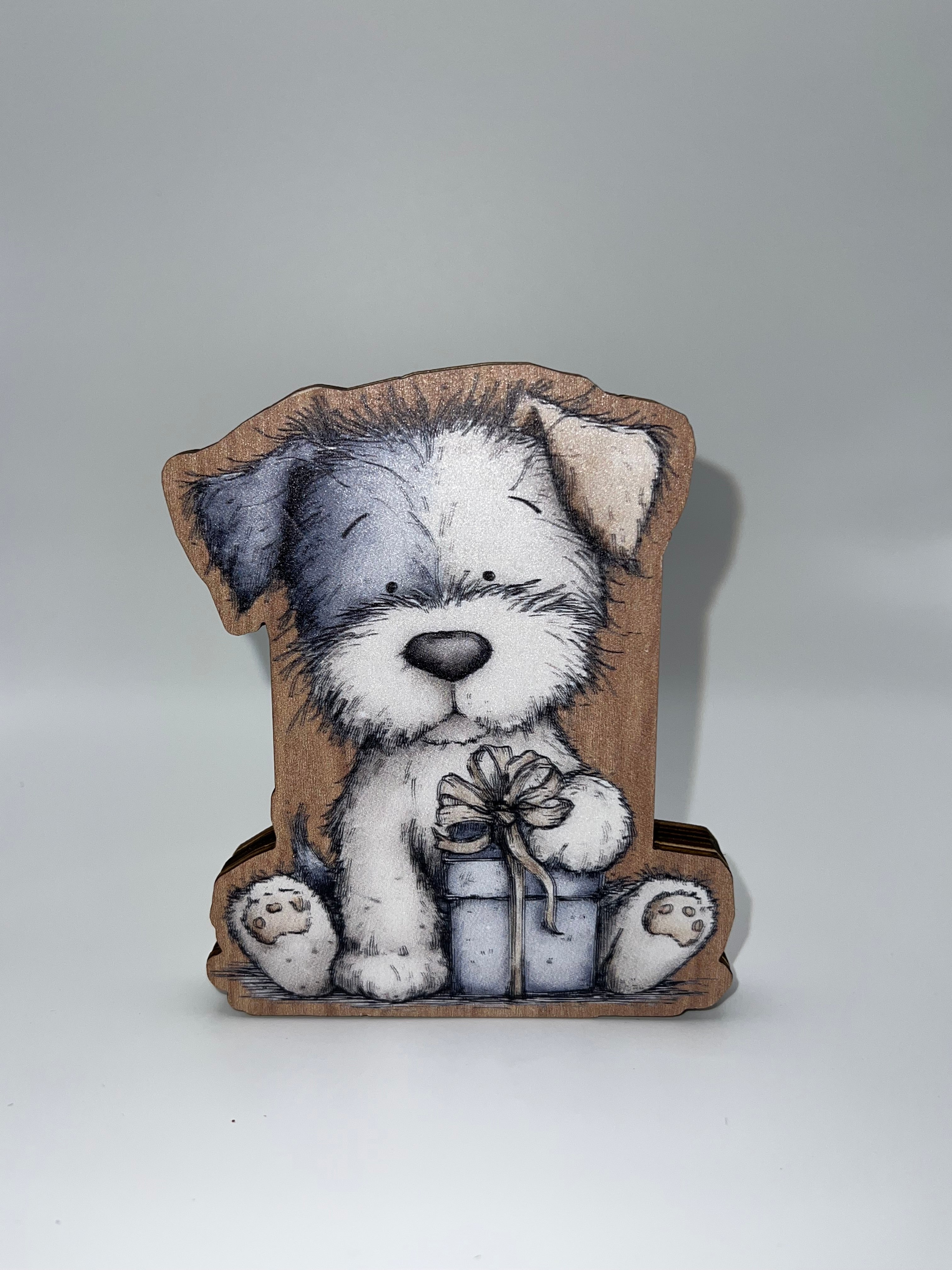 Puppy with Gift