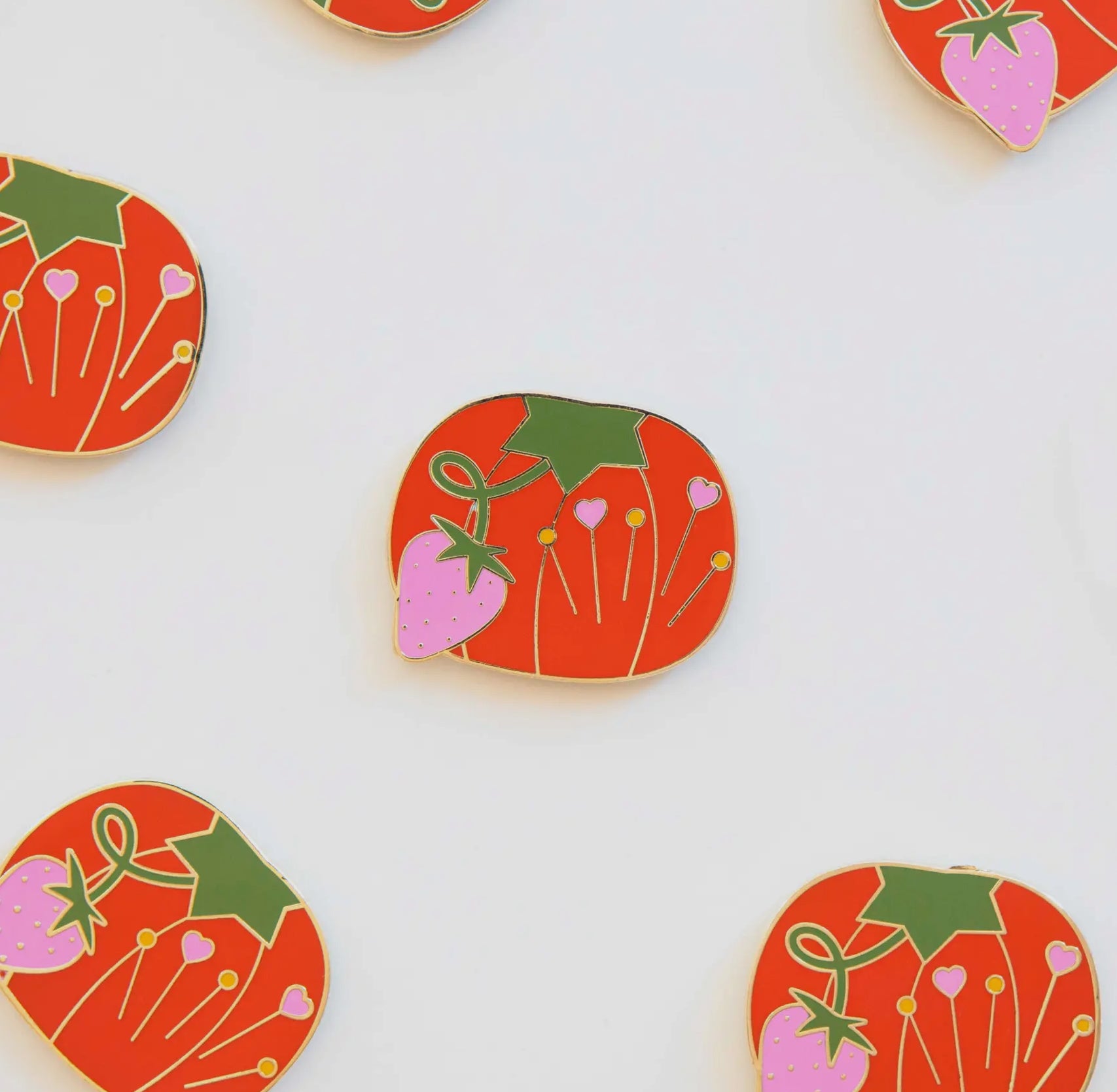 Tomato Pin Cushion Magnetic Needle Minder