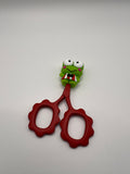 Frog with red and white shirt - scissor tip protector - scissors excluded