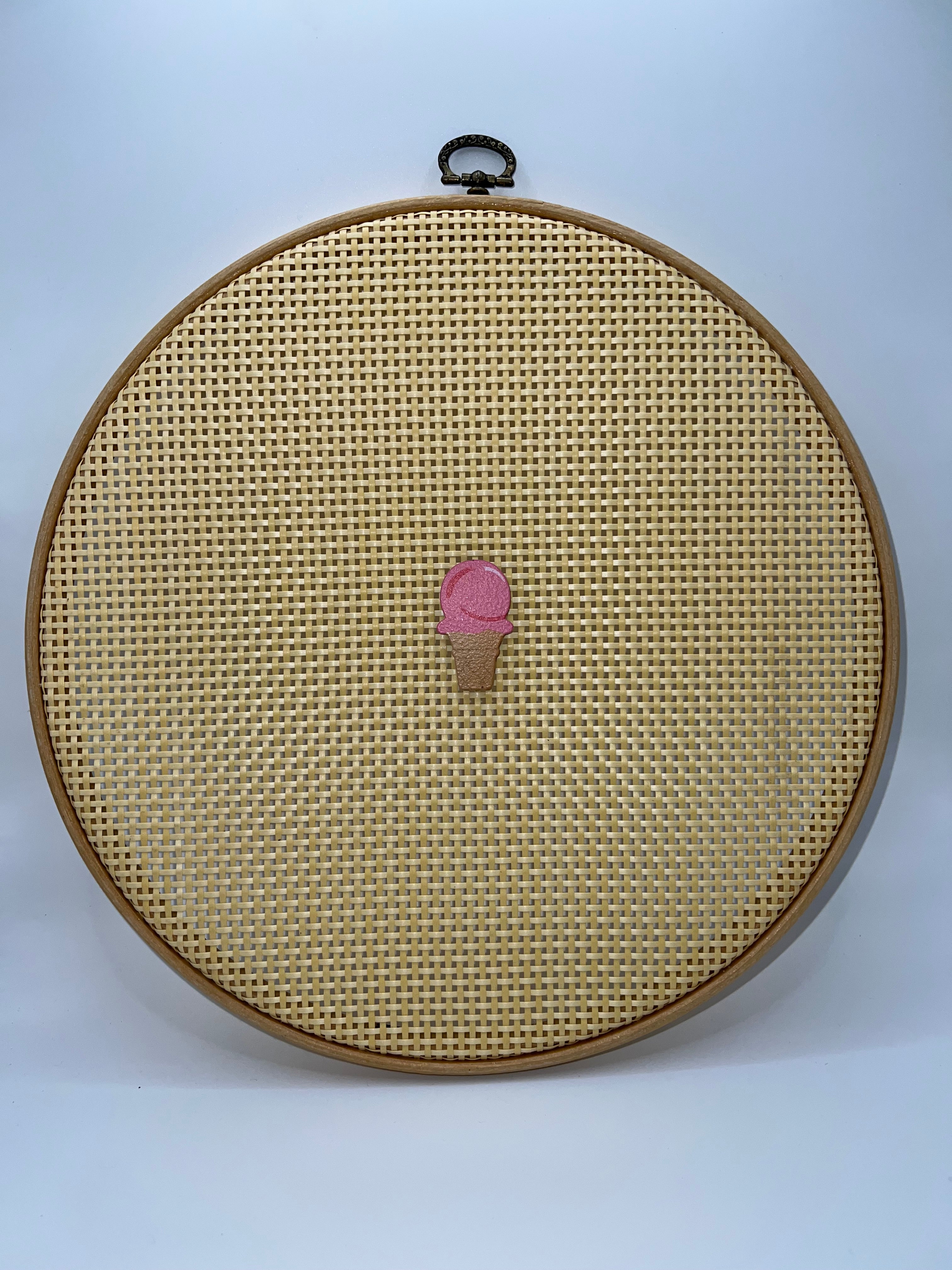 Pink Ice cream cone - needle minder