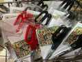 Red and Black Scissor Pens with Charms