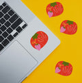 Tomato Pin Cushion Sticker - Vinyl Waterproof Stickers