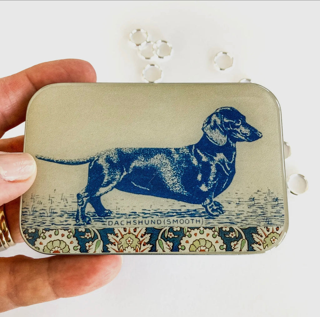 Dachshund Notions Tin