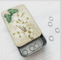 Vintage-Inspired Green Moth & Dogwood Notions Tin