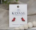 Cardinal Earrings