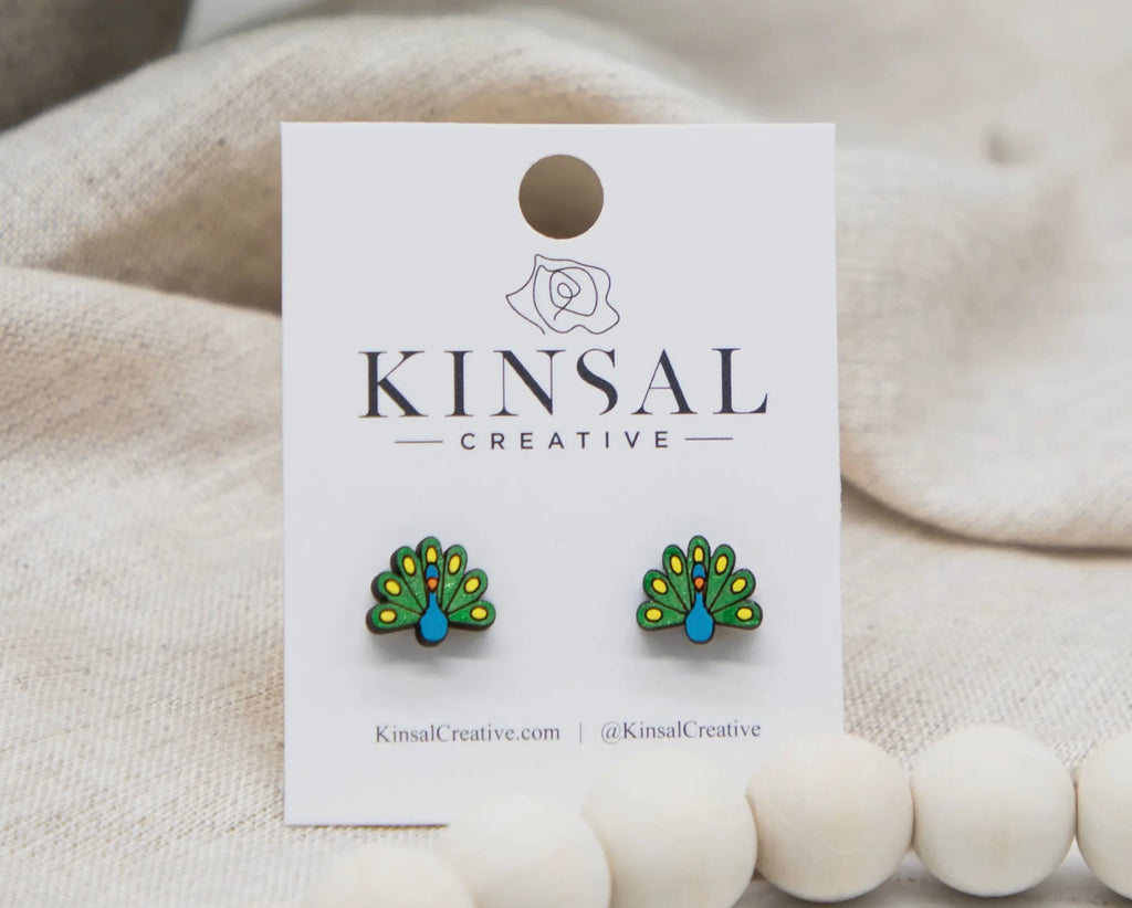 Peacock Earrings