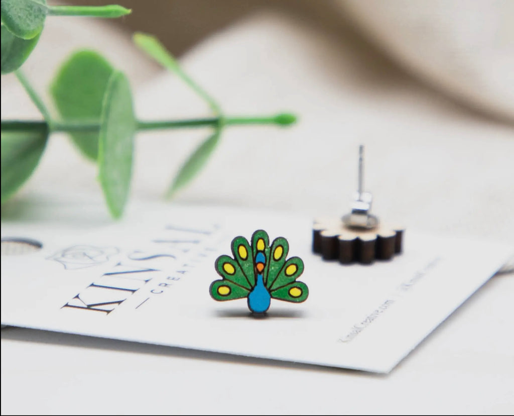 Peacock Earrings