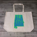 Alabama State Heavy Cotton Canvas Reusable Tote Bag