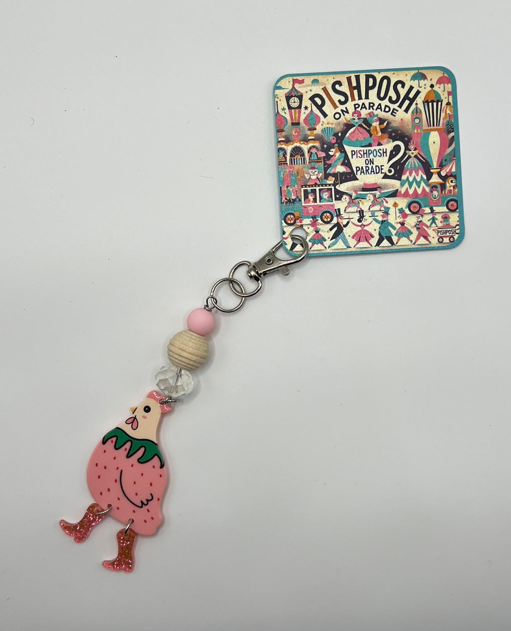 Strawberry Chicken - Scissor charm / Bag zipper pull