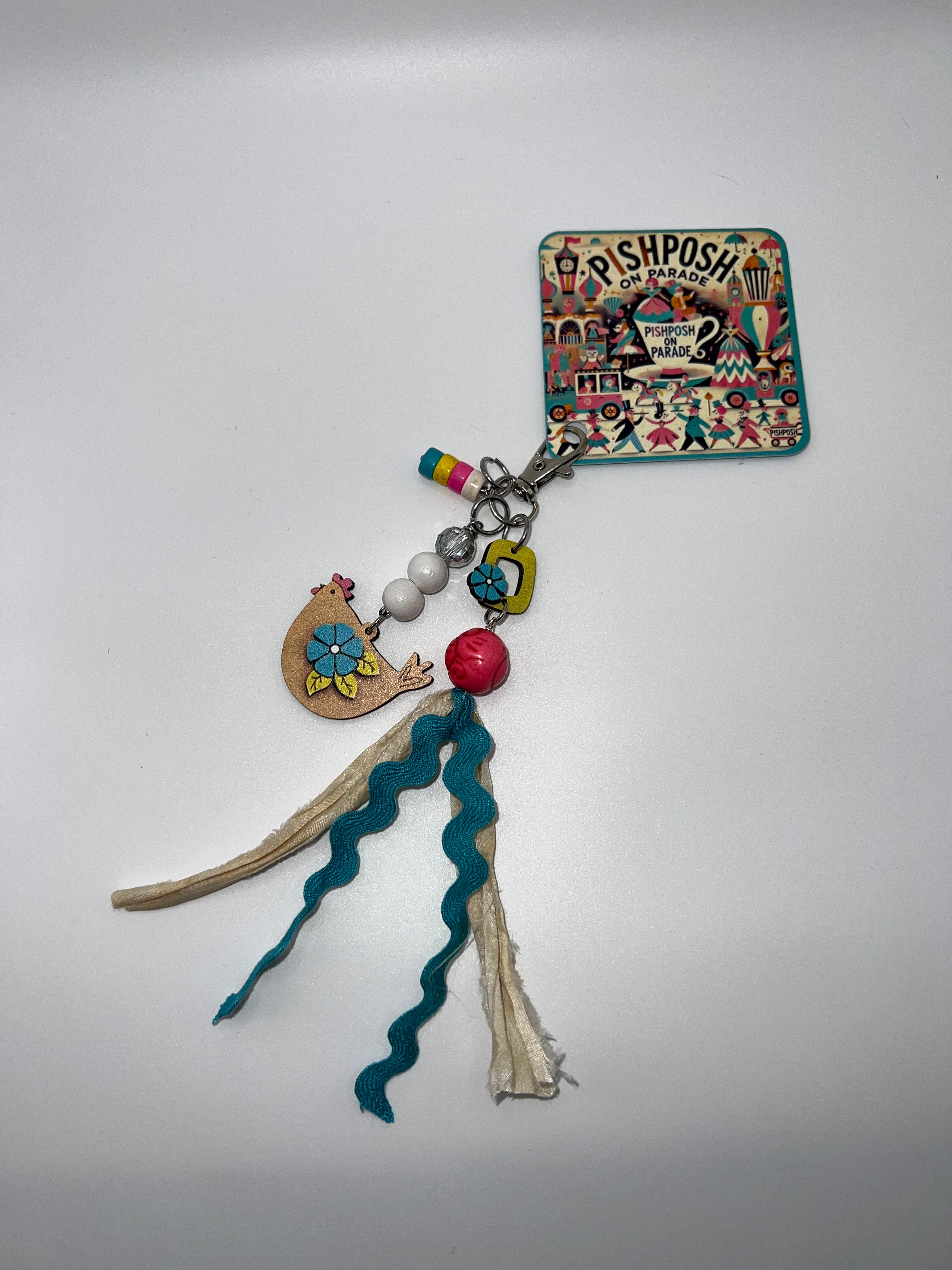 Flower Chick - Scissor Charm/Bag Zipper Pull