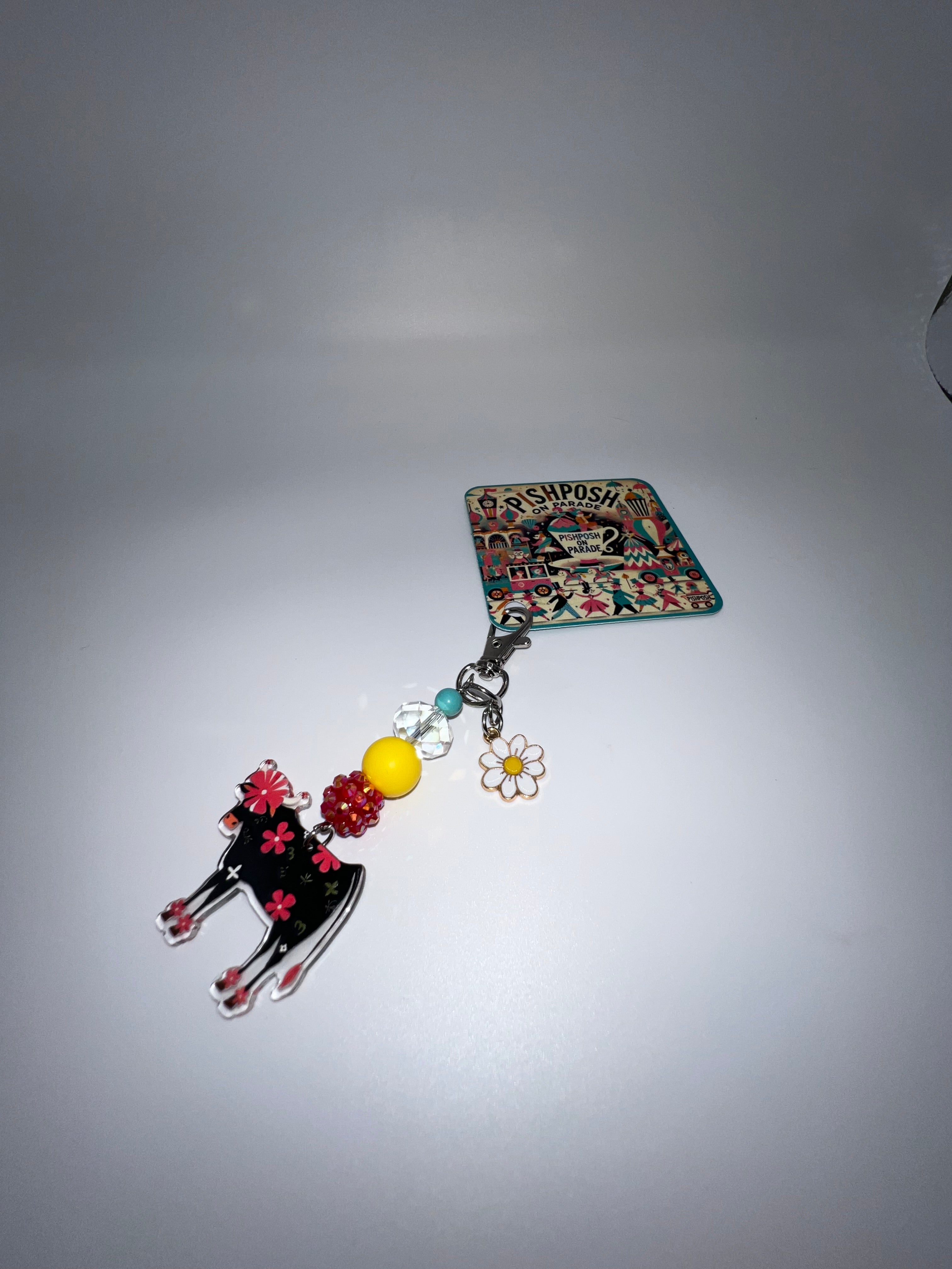 Flower Cow - Scissor charm/Bag zipper pull