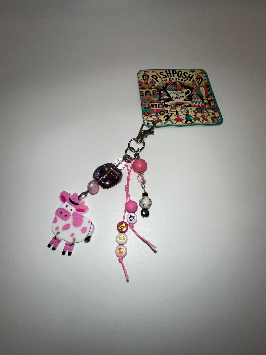 Cowgirl Moo Cow - Scissor charm/Bag zipper pull