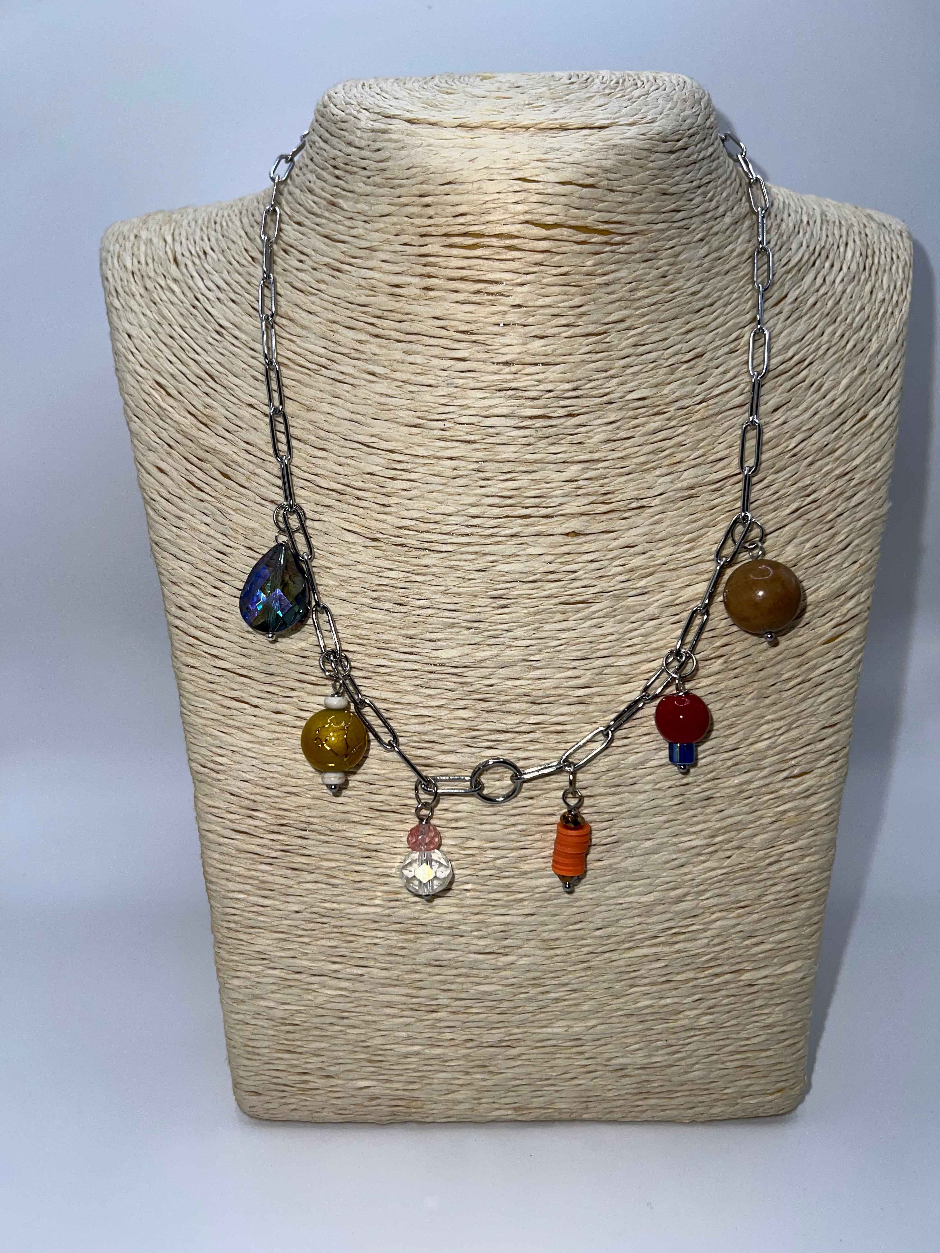 Quilt House with beads necklace