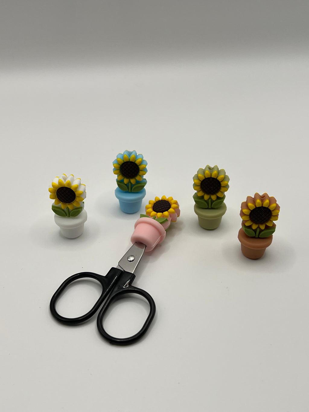Sunflower With Blue Pot Scissor Tip Protector