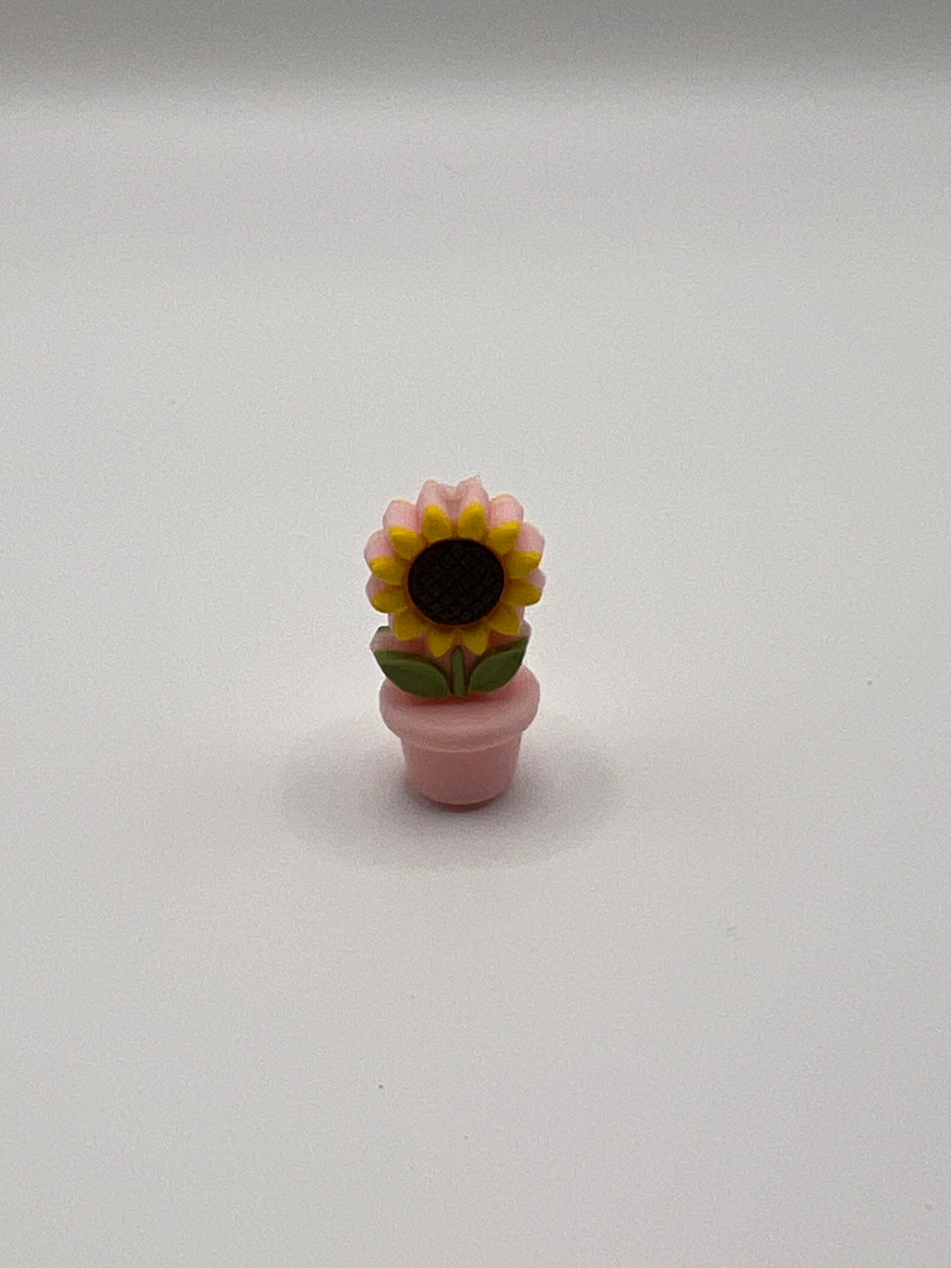 Sunflower with Pink Pot Scissor Tip Protector