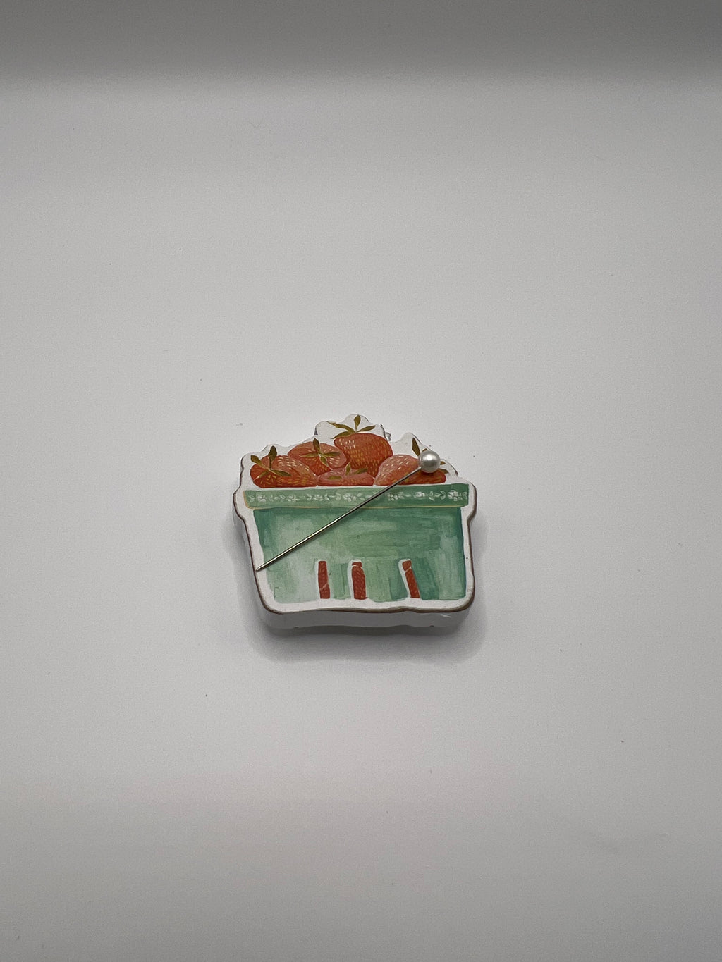 Basket of Fresh Picked Strawberries Needle Minder